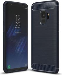  Hurtel Carbon Case elastyczne etui pokrowiec Samsung Galaxy S9 G960 niebieski