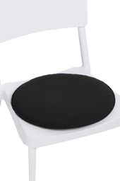 D2 Design Poduszka na krzesło okrągła czarna
