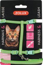  Zolux Zestaw spacerowy dla kota zielony