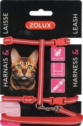  Zolux Zestaw spacerowy dla kota czerwony