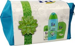 Fa Fa Zestaw prezentowy-Kosmetyczka (Żel pod prysznic Coconut Water 250ml+Deo roll-on Fresh 50ml+Mydło Hygiene 250ml )