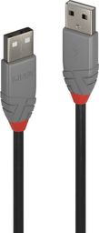 Kabel USB Lindy USB-A - USB-A 3 m Czarny (36694)