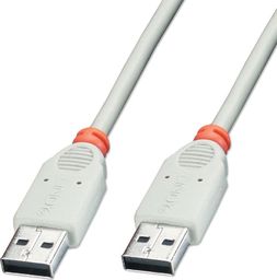 Kabel USB Lindy USB-A - USB-A 3 m Biały