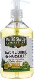  Maître Savon De Marseille Mydło marsylskie w płynie Werbena Cytrynowa Extra Doux 500ml