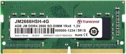 Pamięć do laptopa Transcend JetRam, SODIMM, DDR4, 4 GB, 2666 MHz, CL19 (JM2666HSH-4G)