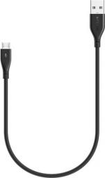 Kabel USB Blitzwolf USB-A - 0.3 m Czarny (BW-MC10 Black                  )