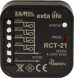  Zamel Radiowy czujnik temperatury 4-kanałowy 12VDC RCT-21/12V EXL10000025