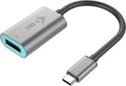 Adapter USB I-TEC USB-C - DisplayPort Srebrny  (C31METALDP60HZ)