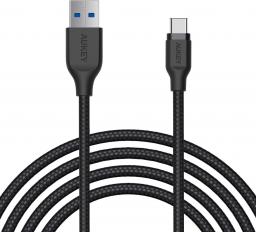 Kabel USB Aukey USB-A - USB-C 2 m Czarny (CB-AC2 BLACK)