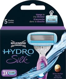 Wilkinson  Sword Hydro Silk zestaw do golenia maszynka 1szt.+żyletki 3szt.