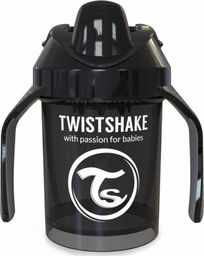 Twistshake Neišsiliejantis puodelis su rankenėlėmis Twistshake Mini Cup, 230 ml, 4 mėn., black