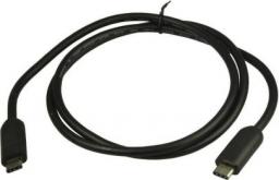 Kabel USB Duracell USB-C - USB-C 1 m Czarny