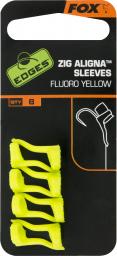 Fox Zig Aligna Sleeves x8 Fluoro Yellow (CAC666)