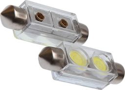 Bosma ŻARÓWKA RURKOWA LED 12V/0,6W FESTOON SV8,5 10X41 SMD 7080 WHITE 6000K ILOŚĆ LEDÓW 2XSMD 7080 KĄT WIDZENIA 180° BLISTER 2 SZT.