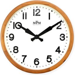  MPM Czytelny drewniany zegar ścienny (E07.3661.5000)