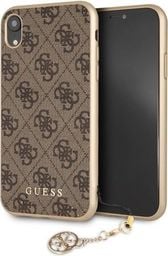  Guess GUHCI61GF4GBR iPhone Xr brown /brązowy hard case 4G Charms Collection