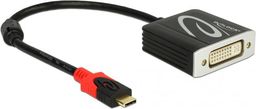 Adapter USB Delock USB-C - DVI Czarny  (61213)