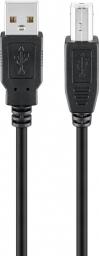 Kabel USB Goobay USB-A - micro-B 3 m Czarny (93597)