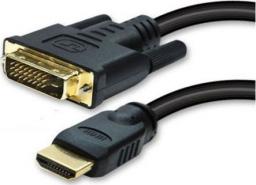 Kabel HDMI - DVI-D 1.2m czarny (77482)