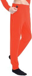  Glovii Spodnie męskie ogrzewane pomarańczowe r. M (GP1R)