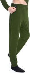  Glovii Spodnie męskie ogrzewane zielone r. L (GP1C)