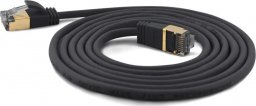  Wantec Wantec Extra dünnesCat.7 RohCable SSTP Patch Cable - 3 m - Cat.7 RohCable - S/FTP (S- STP) - RJ- 45 - RJ- 45 - black (7204)