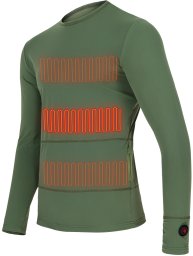 Glovii Ogrzewana bluza zielona r. M