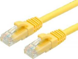  Value Kabel połączeniowy RJ-45-RJ-45, 50 cm, UTP, CAT 6a - w kształcie, bez haka- Żółty, RAL 1004 (21.99.1430)