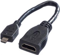 Adapter AV Value HDMI Micro - HDMI czarny (JAB-2198142)