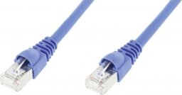 Telegärtner Patch Cable Kat.6A (niski) S/FTP 5,0 m blue halogen free foilnPair- and całkowita osłona plecionki (L00003A0058)
