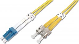  Digitus DIGITUS Professional - Patch- Cable - LC Single mode (M) to ST Single mode (M) - 1 m - glass fiber - 9 / 125 Micron - OS1 - halogen free - yellow