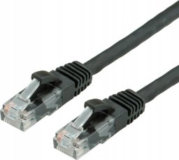 Value VALUE - Patch- Cable - RJ- 45 (M) to RJ- 45 (M) - 20 m - UTP - CAT 6a - shaped, without Haken - black, RAL 9011 (21.99.1469)
