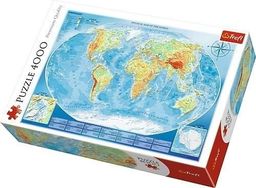  Trefl Puzzle 4000 el. Wielka mapa fizyczna świata 45007