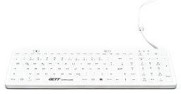 Klawiatura Gett GETT TKG-110-GCQ-MED-AM-IP68-BACKL-WHITE-USB - Keyboard - Backlit - USB - German - White