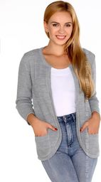  Merribel Sweter Hetiena Grey - S/M