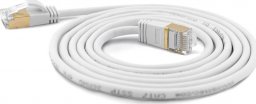  Wantec Wantec Extra Thin Cat.7 Raw Cable SSTP Patch Cable - 10 m -Cat.7 Raw Cable - S / FTP (S-STP) - RJ-45 - RJ-45 - White (7123)