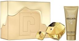 Paco Rabanne Zestaw Lady Million EDP spray 80ml + Body lotion 100ml + EDP spray 5ml