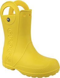  Crocs buty dziecięce Handle Rain Boot żółte r. 34-35 (12803)