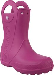  Crocs buty dziecięce Handle Rain Boot różowe r. 32-33 (12803)