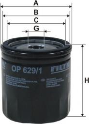 Filtron Filtr Oleju Focus II 1.4-1.6 16V 04 (OP629/1)