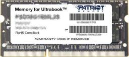 Pamięć do laptopa Patriot Signature, SODIMM, DDR3L, 8 GB, 1600 MHz, CL11 (PSD38G1600L2S)
