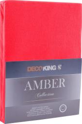  Decoking Prześcieradło Amber czerwone r. 160x200 cm