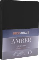  Decoking Prześcieradło Amber czarne r. 180x200 cm lub 200x200 cm