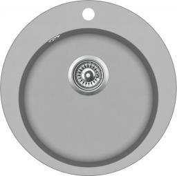 Zlewozmywak Aquasanita Clarus SR100, korek automatyczny, 220 Argent