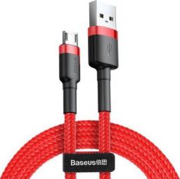 Kabel USB Baseus USB-A - microUSB 2 m Czerwono-czarny (CAMKLF-C09)