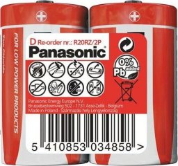 Panasonic Baterie / akumulatory FOTO <<<< Panasonic-aparaty cyfrowe, Baterie Panasonic R20RZ | 2 szt. | shrink pack (R20RZ/2P) - C0005049