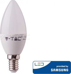  V-TAC 5.5W LED lemputė V-TAC, E14, 3000K su LED SAMSUNG diodu