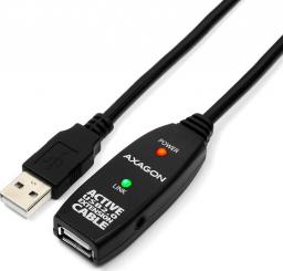 Kabel USB Axagon USB-A - USB-A 5 m Czarny (ADR205)