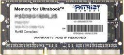 Pamięć do laptopa Patriot Signature, SODIMM, DDR3L, 4 GB, 1600 MHz, CL11 (PSD34G1600L81S)