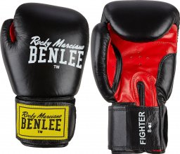 Benlee Natūralios odos bokso pirštinės Benlee Fighter, juodos/raudonos